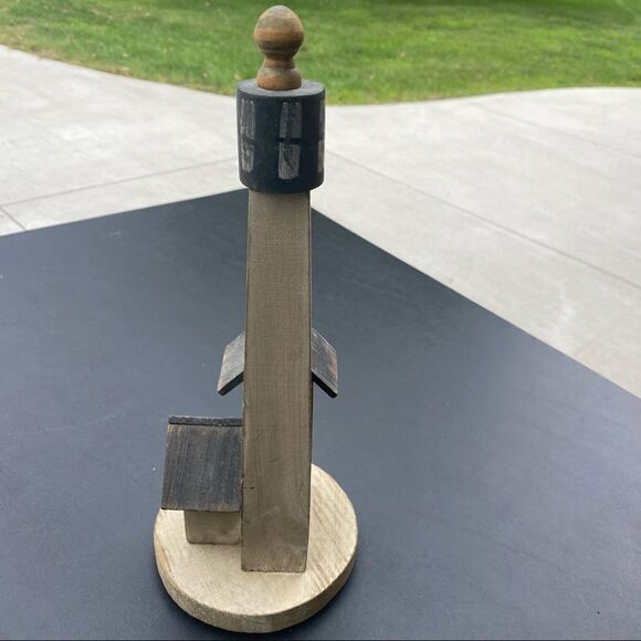 Lighthouse Decor Figurine Faux Birdhouse Knickknack - Picture 6 of 7